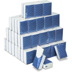 Therwen 100 Pack Pocket Tissues Travel Packs Bulk 1000 Sheet Mini Tissues Bulk 3 Ply Small Travel Size Paper Individual Pocket Size (Cool)
