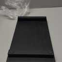 Renawe Black Bathroom Counter Tray Organizer Wood Riser Stand Kitchen Countertop Trays Wooden Pedesta Display Dish Soap Dispenser Holder for Bathroom Decor Sink Accessories Vanity Tray (12x6.7 inch)