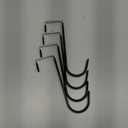 Over The Door Metal Hooks with Plastic Coating 5.5" Fit 0.5" to 1 3/8" Door 4 Pcs Heavy Duty Single Towel Robe Rack Wreath Bathroom Shower Hanger Shoe Organizer Ironing Board Short Black