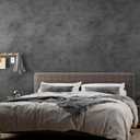 JSEVEM 31"×591" Dark Grey Concrete Contact Paper Self Adhesive Gray Faux Cement Wallpaper Peel and Stick Waterproof Industrial Matte Textured Vinyl Wrap for Office Bedroom Living Walls
