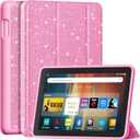 DJ&RPPQ Also for 8in Tabler Dual Angle Lightweight Trifold Stand,Bling Pink