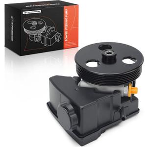A-Premium Power Steering Pump, with 6-Groove Pulley & Reservoir, Compatible with Chevrolet Uplander 2005 & Buick Rendezvous 2002-2007 & Pontiac Aztek 2002-2005, Montana 2005 & Saturn Relay 2005