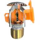 Fire Sprinkler Head Quick Response Upright Spray - FM Approved & UL Listed 1/2" NPT 200(93) K=5.6 (K80/metric) Quick Response for Automatic Fire Sprinkler System (6, Chrome)