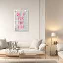 6 x Pink Preppy Wall Art Retro Chicago Newspaper Aesthetic Wall Decor Do It For The Plot Posters Canvas Print Trendy Room Decor Affirmation Quote Pictures for Apartment Bedroom Dorm 8x12inch Framed