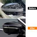 Moonlinks Compatible with Nissan Rogue 2014-2020/Murano 2015-2024/Pathfinder 2017-2020 Right Passenger Mirror Cover Replacement, Glossy Black Right Side Clip-on Mirror Cap Replaces for 96373-4BA0A