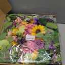 Spring and Summer Wreaths for Front Door 24 Inch Summer Wreath with Lifelike Sunflower,Pink and Purple Dahlia Spring Door Wreath with Welcome Sign,Outdoor Decor