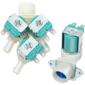 5220FR2075L (Cold), 5220FR2006H (Hot) Water inlet Valve Compatible with lg, kenmore Washer. Replacement Models:5221ER1003A 5221ER1003C5220FR2006L 5220FR20060 etc