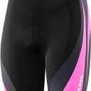 NOOYME Womens Bike Shorts for Cycling with 3D Padded Women Cycling Shorts (X-Large, 01_fuchsia Pink)