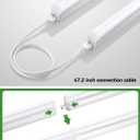 (6 Pack) 4FT LED Shop Lights, 2300LM 6500K Bright White, 20W Linkable Shop Lights, Plug in Shop Lights with ON/Off Switch for Garage Workshop Basement Cabinet, Fluorescent Light Fixtures Replacement