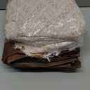 Genovega 2 in 1 Extra Large Outdoor Picnic Blanket Waterproof Woven Boho Mat Giant Beach Towel Travel Essential Yoga Accessories Park Patio Lawn Garden Grass Ground Music Festival Concert Must Have (80"x80", Brown)