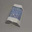 The Dreidel Company 3-Tone Blue Frost Dripless Hanukkah Candles, 1-Hour Burn Time, 45 Decorative Chanukah Candles (Single)