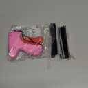 Stitch Gun for Clothes - Handheld Stitch Tag Gun Quick Clothing Fixer - Tagging Gun - Sewing Kit Includes 6 Needle, 1000 Black Fasteners  1000 White Fasteners (Black-Orange) (Pink-red)