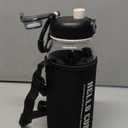 34oz tea bottle with infuser - Large Capacity Glass Water Bottle, With Time Mark, Stainless Steel Tea Strainer,Sleeve, BPA Free,For hot or cold drinks, coffee, tea and water