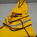 HDE Dog Raincoat Jacket Reflective Adjustable Hooded Pet Poncho Rain Coat with Leash Hole for Small to X-Large Dogs Yellow - XL