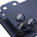 Tensea for iPhone 17 Pro Camera Lens Protector, Metal Aluminum Alloy Tempered Glass Cover Camera Screen Protector Accessories, Case Friendly,(Blue)