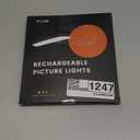 FULEN 2 Pack Picture Lights for Wall, Art Lights for Painting, Battery Operated Wall Sconce Rechargeable, LED Wall Light Cordless with Remote, Frame, Gallery, Dartboard Lights No-Drill, Black