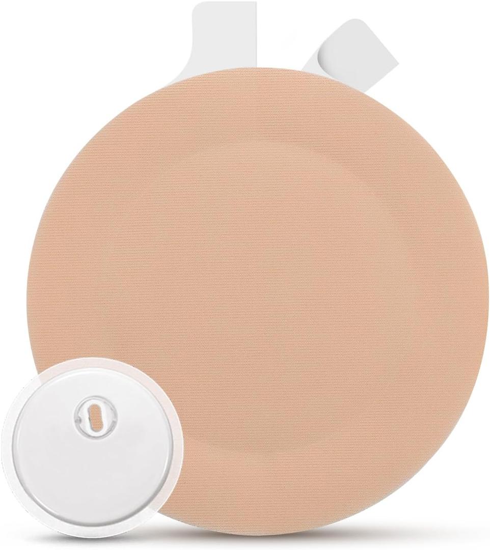 35Pack Libre 3 Sensor Covers Waterproof Libre 3 Plus Sensor CGM Adhesive Patches Skin Friendly Hypoallergenic & Latex-Free Overpatch Tape, One-Hand Easy Peel Tab, Beige