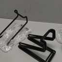 Plate Holder Easel Display Stand - 6 inch Metal Plate Stands for Display - Tabletop Picture Stand - Black Iron Easels for Display Pictures | Photo Frames | Book | Decorative Plates | Plaque - 4Pack