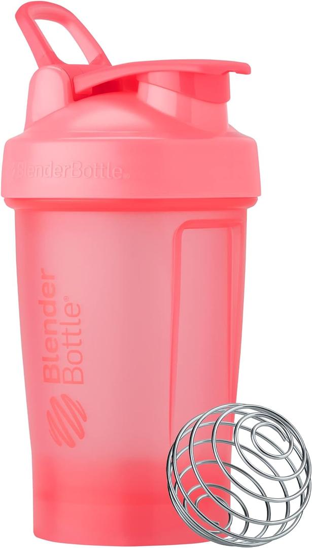 BlenderBottle Classic V2 Shaker Bottle Perfect for Protein Shakes and Pre Workout, 20-Ounce, Light Pink