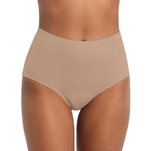 IRISMORII Incontinence Protective Underwear for Women Washable Leak Proof Comfort Bladder Leak Panties 56 ml Absorbency Brief Seamless 1 Pack (Brown, Large)