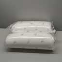 Calvin Klein Logo Medium 20" x 28" Standard/Queen Size Set of 2 Bed Pillows for Sleeping, White