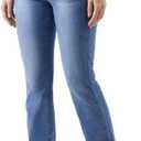 Zylioo Tall Jeans for Women 32"/34" Inseam Long Stretch Denim Pants Straight Leg Mid Rise Classic Fit for ExtraTallM Ladies (Blue)