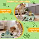 GJEASE Paw-Activated Rolling Interactive Dog Treat Puzzle Toys for IQ Training & Mental Stimulating,Fun Slow Feeder,2 Levels of Challenge