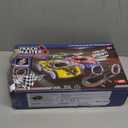 2-in-1 Slot Car Race Track Sets with 4 High-Speed Cars, Electric Track, Dual Racing Game with 2 Controllers, Circular Overpass Design Featuring Flash Tracks. Toy Gift for Boys Kids Ages 4-6 6-8 8-12