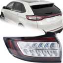 W/O DRL USA Type LED Tail Light Rear Lamp Assembly Compatible with 2015-2018 Ford Edge SE/SEL Left Driver Side