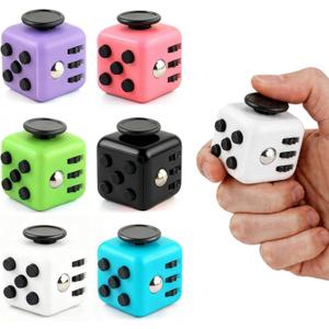 6 Pack Fidget Cubes for Adults, Sensory Infinity Cube for Kids Teen, Stress Relief Set for ADHD, Autism, Anxiety, Fidgets Toy Gift for Office, Classroom, Travel (Pure)