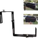 Adjustable Planter Box Brackets, Window Boxes Planters, Heavy-Duty Planters Hanging Flower Box Holders,for Mounting Railing Windowsills, Garden, Fences, and Balcony, Black