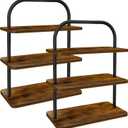 3 Tier Cupcake Stand 2 PACK Wooden Metal Cupcake Stand Reusable Cupcake Display Stand Tiered Tray Stand Dessert Table Display Set Serving Trays for Party Rustic Farmhouse Vendor