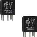 Sylvil 2 PCS Power Relay - 5 Pin Multi Purpose Auto Fuel Pump, G8V-RH-1C7T-R-DC12 Automotive, High Performance Electrical System Electromechanical Replacement