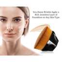 2 Pcs Liquid Foundation 101 and 102 with Kabuki Foundation Brush Flat Top,Full Coverage Foundation Makeup Set,30ml 24HR Matte Oil Control Concealer(Porcelain & Nude) (0.01 Ounce (Pack of 6))