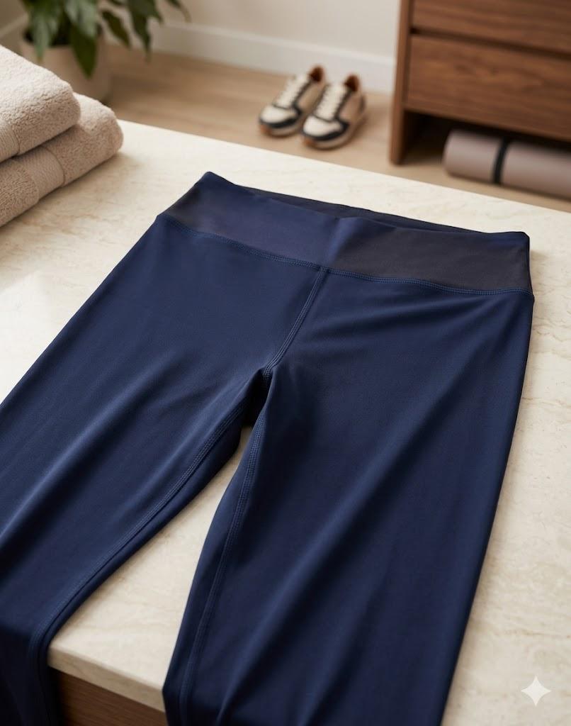 High Waisted Leggings XXL Dark Blue 