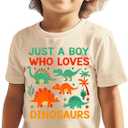Dinos Toddler Boys Shirt, Ask me About My Dinosaurs Rawr Roar Baby Boys Toddler Girls Tee, 2-6T (Loves)