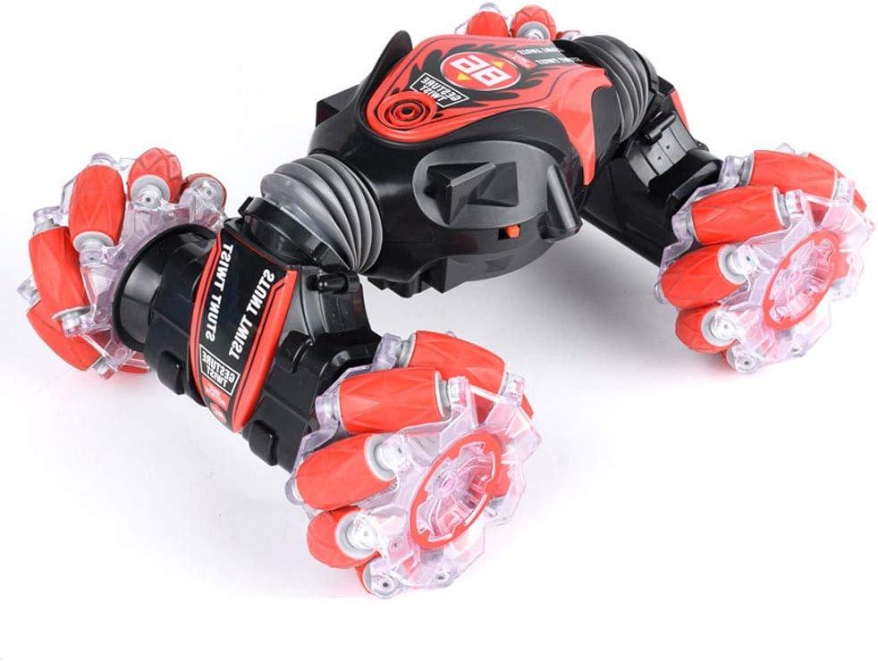 2.4G Inductive Gesture Car, Remote Control Deformation Car, Double-Sided Twisting Car, Stunt Drift Car, Climbing Off-Road Car, Long-Lasting Battery Life (Red)