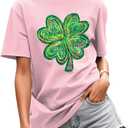 Women's T Shirts Short Sleeve Crew Neck Fashion 3D Print Graphic Tees Top Outfit for Casual (Large)