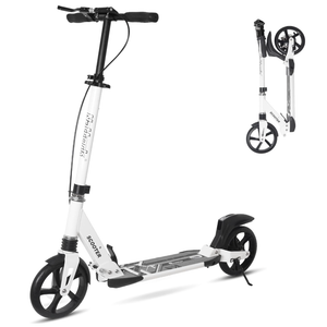 Nattork Scooter for Kids Teens and Adult Max Load 240LBS- Adjustable Height Folding Scooter with Large Sturdy Wheels Smooth Ride, Lightweight, Commuter Adult Scooters with Disc Brake,Shock Absorption