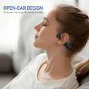 Bone Conduction Headphones Bluetooth 5.4 Wireless Earphones Open Ear Headphones with Mic, Sports Earphones IPX6 Waterproof Headset, 12H Playtime for Cycling, Hiking, Running, Driving