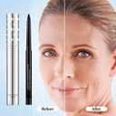 2PCS Brown Mascara for Older Women 60 Plus and Eyeliner Pencil Set,Mascara Volume and Length for Mature Women,Cream Eye Liner Gel Pencil,Waterproof Smudge Proof Long Lasting