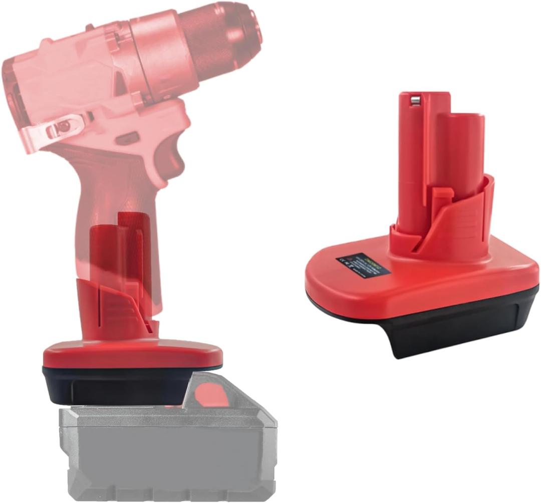 for Milwaukee Battery Adapter, Convert for Milwaukee for M18 Batery to Work for Other Tools (for M18 Battery to for M12 Tool Adapter)