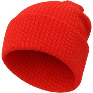Ohjijinn Anime Beanie Cute Kawaii Beanie Knit Hats, Funny Beanie Hat Winter Skiing Slouchy Warm Cap for Women Girls (One Size, Red)