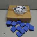 Seajan 24 Sets Reusable Name Tent Cards with Black Dry Erase Markers and Eraser Dry Erase Name Tents for Meetings White Name Plate for Weddings Classroom Office, 8.66 x 1.97 x 2.76 Inch