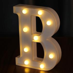Light Up Letters, Led Letter Lights 26 Alphabet, Decorative Lighted Letter, Battery Powered Led Marquee Letters for Party, Bar, Night Light, Home Decor(B) Light Up Letters, Led Letter Lights 26 Alphabet, Decorative Lighted Letter, Battery Powered Led Marquee Letters for Party, Bar, Night Light, Home Decor(B)