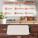 Monteka Warming Mat for Food 24.8"15", Electric Warming Trays with APP & Button Control, Silicone Fast Heating Mat for Countertop, Rollable Dishwasher Safe Food Warmer for Parties Buffets Home Travel