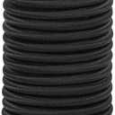 PATIKIL Bungee Shock Cord, 3/8" x10ft Polyester Marine Grade Bungee Cord Elastic String Replacement for Zero Gravity Chair Kayak Camping Tent Pole Cargo Tie Downs, Black