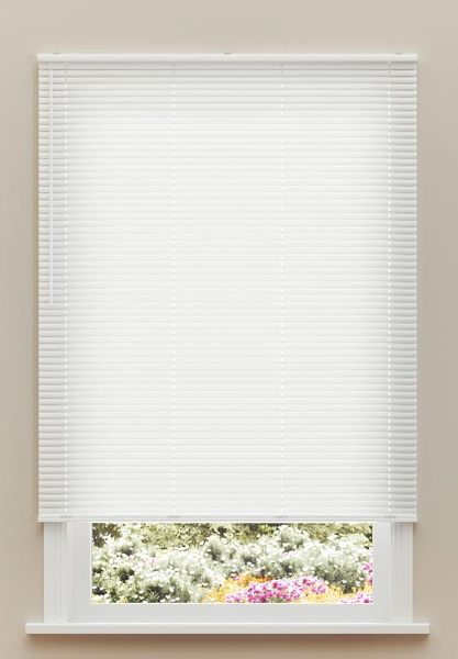Vinyl Mini Blinds 1-inch Cordless Light Filtering Blind for Windows, 21.5"w x 36" h