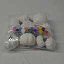 Pumpkin Decorations Halloween Crafts for Kids 13Pcs White Artificial Pumpkin Painting Kit with Sticker Kids DIY Arts and Crafts for Halloween Party Thanksgiving Classroom Home Fall Decor (SML, Colorful)