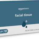 Amazon Basics 2-Ply Facial Tissue, 160 Count